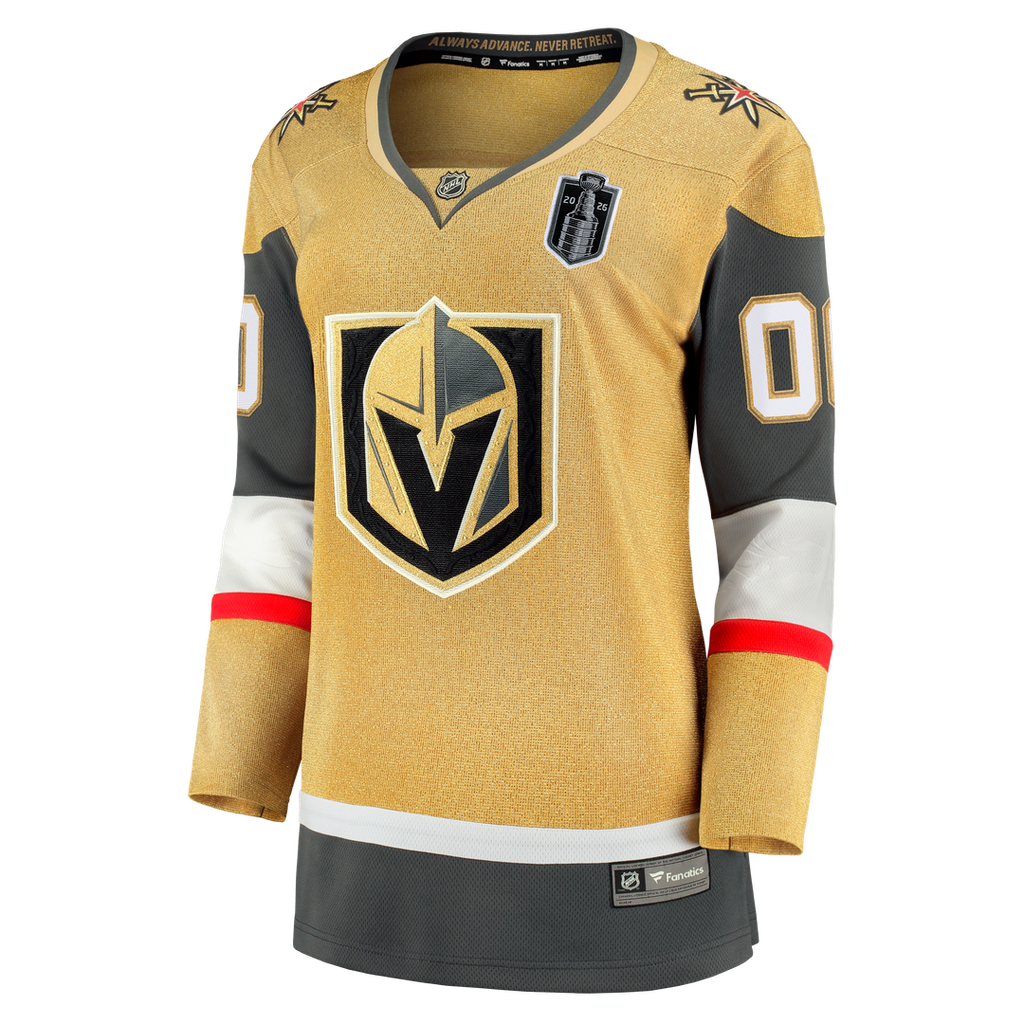 Vegas Golden Knights Fanatics Women's 2026 Stanley Cup Final Breakaway Custom Jersey - Gold