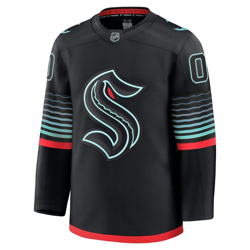 Seattle Kraken Fanatics Alternate Premium Custom Jersey - Black