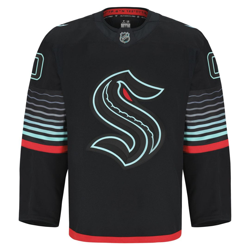 Seattle Kraken Fanatics Alternate Authentic Pro Custom Jersey - Black
