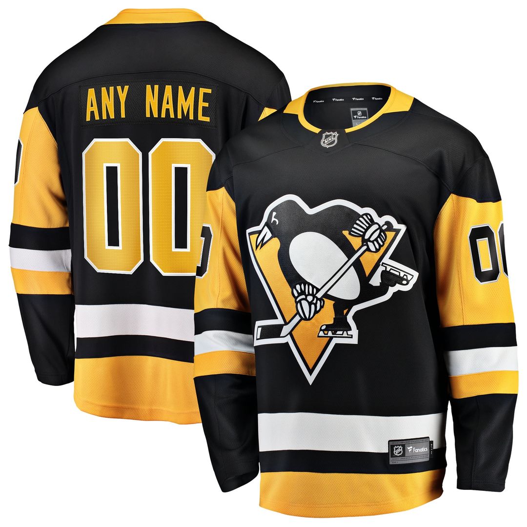Pittsburgh Penguins Fanatics Away Breakaway Custom Jersey - White