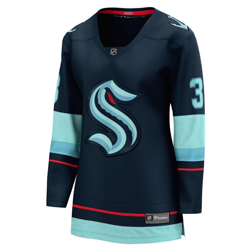 Will Borgen Seattle Kraken Fanatics Women's Home Breakaway Player Jersey - Deep Sea Blue