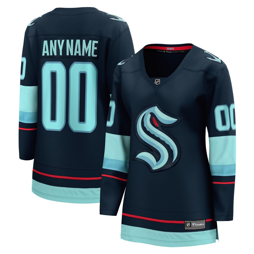 Seattle Kraken Fanatics Women's Away Breakaway Custom Jersey - White