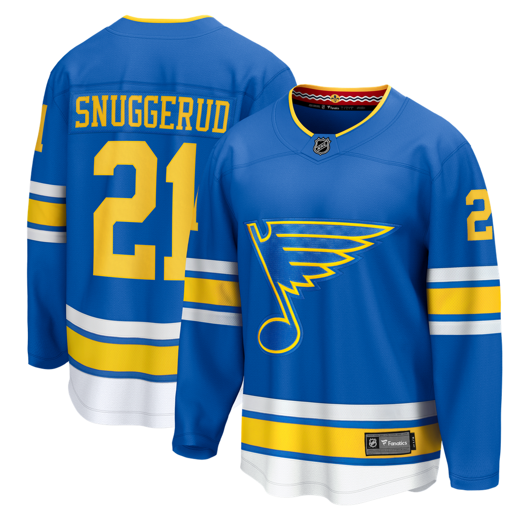 Jimmy Snuggerud St. Louis Blues Fanatics Home Breakaway Jersey - Blue