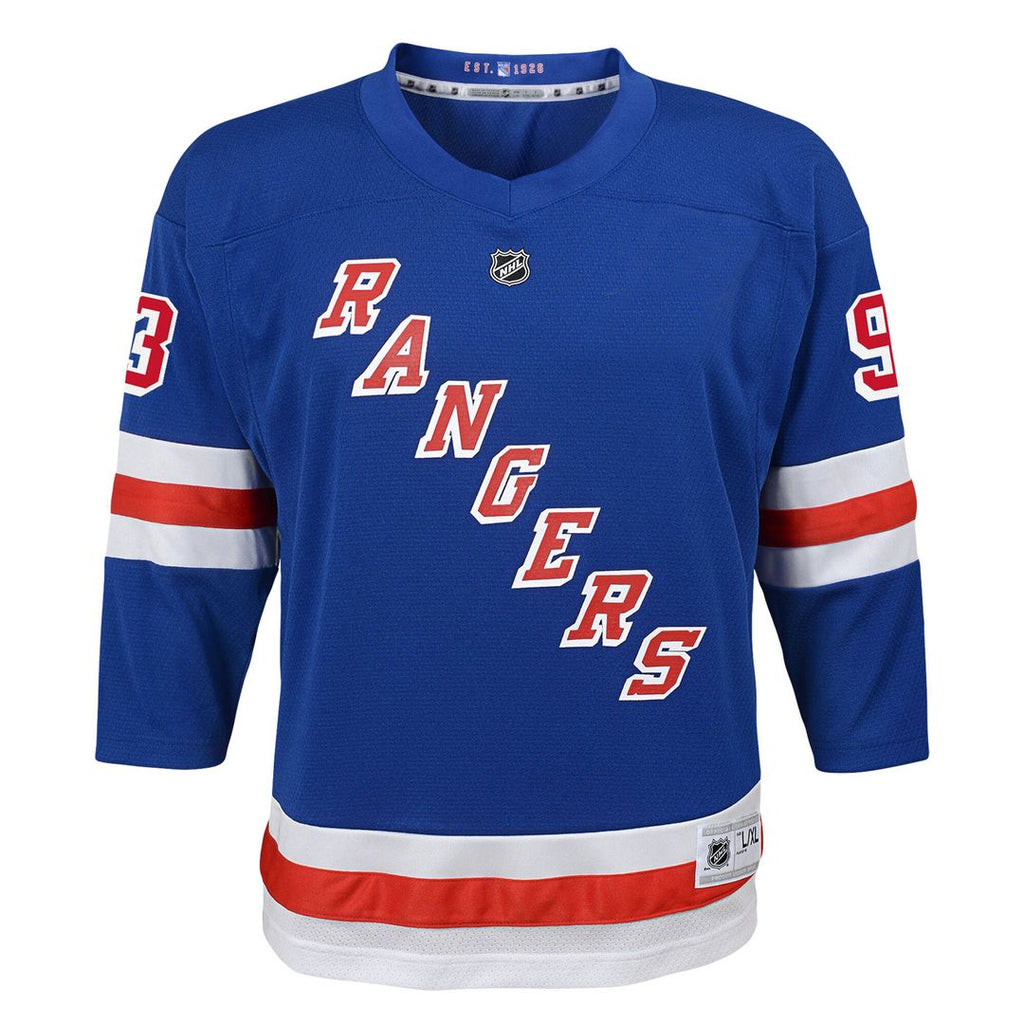 Mika Zibanejad New York Rangers Youth Alternate Replica Player Jersey - Navy