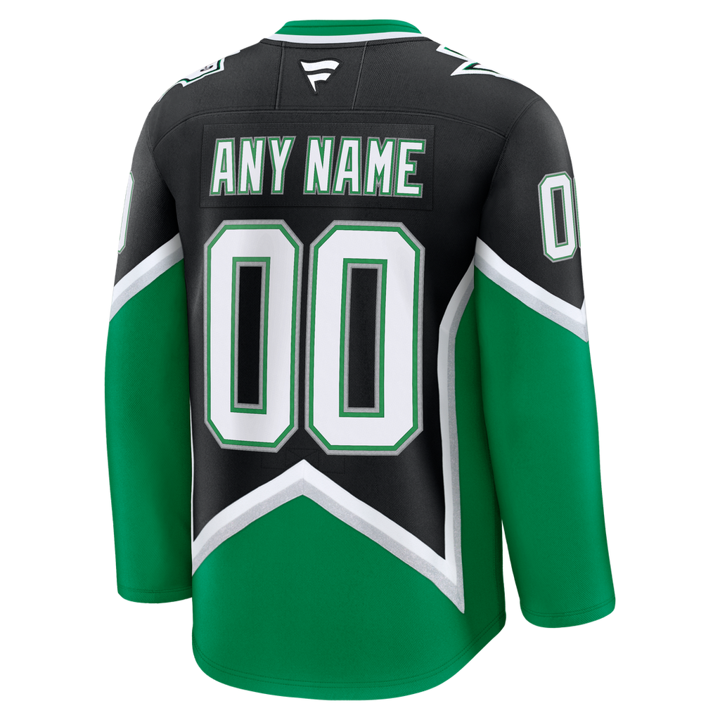Dallas Stars Fanatics Home Premium Custom Jersey - Kelly Green