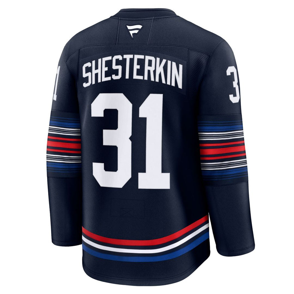 Igor Shesterkin New York Rangers Fanatics Alternate Premium Jersey - Navy