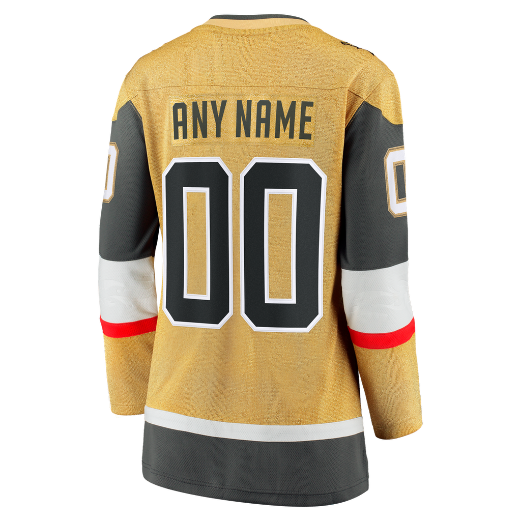 Vegas Golden Knights Fanatics Women's 2026 Stanley Cup Final Breakaway Custom Jersey - Gold