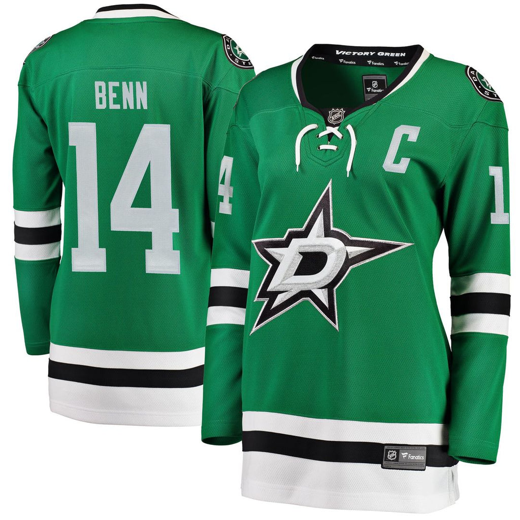 Jamie Benn Dallas Stars Fanatics Women's Home Breakaway Jersey - Green