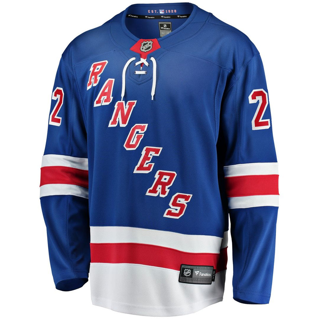 Jonny Brodzinski New York Rangers Fanatics Home Premier Breakaway Player Jersey - Blue