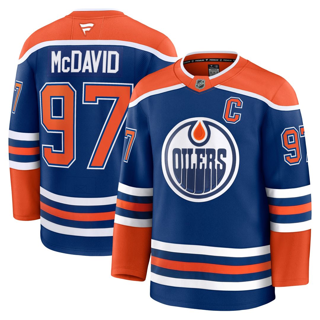 Connor McDavid Edmonton Oilers Fanatics Away Premium Jersey - White