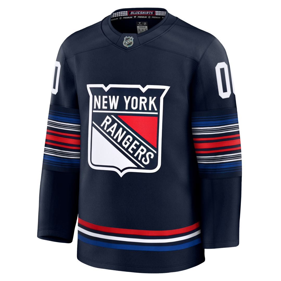 New York Rangers Fanatics Away Premium Custom Jersey - White