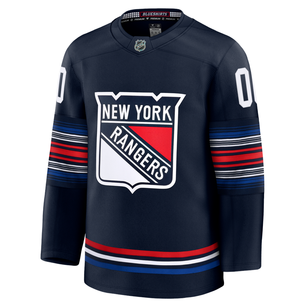 New York Rangers Fanatics Alternate Premium Custom Jersey - Navy