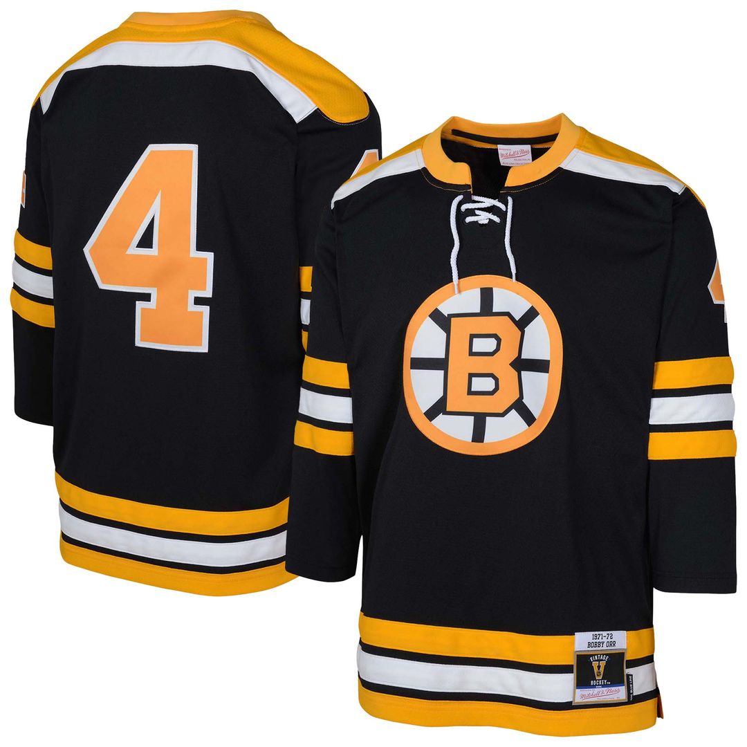 Bobby Orr Boston Bruins Mitchell & Ness Youth   Power Play Player Jersey - Black