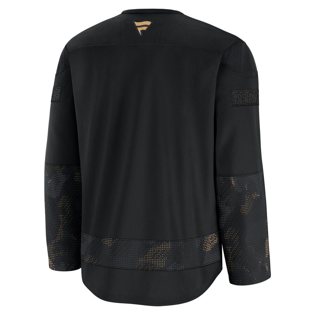 Los Angeles Kings Fanatics 2024 Military Appreciation Practice Jersey - Black