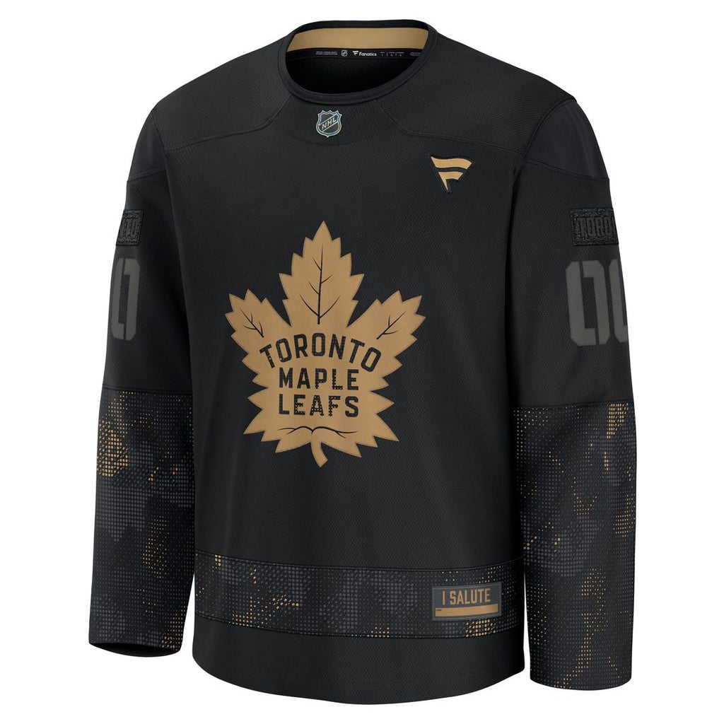 Toronto Maple Leafs Fanatics 2024 Military Appreciation Custom Practice Jersey - Black