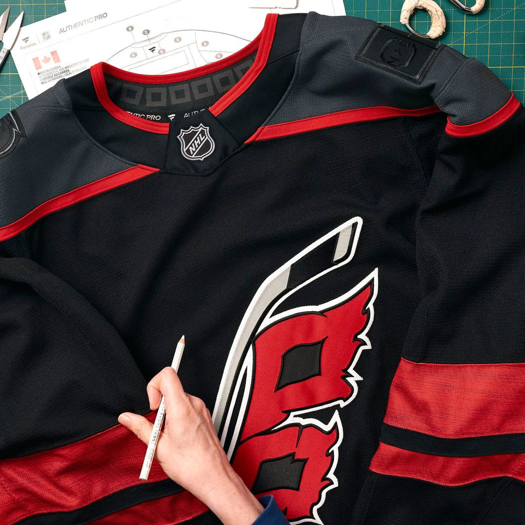 Carolina Hurricanes Fanatics Home Authentic Pro Custom Jersey - Black