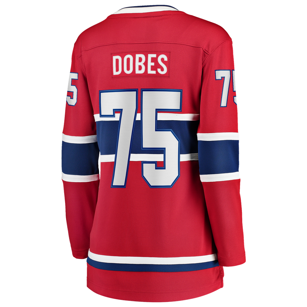 Jakub Dobes Montreal Canadiens Fanatics Women's Home Breakaway Jersey - Red