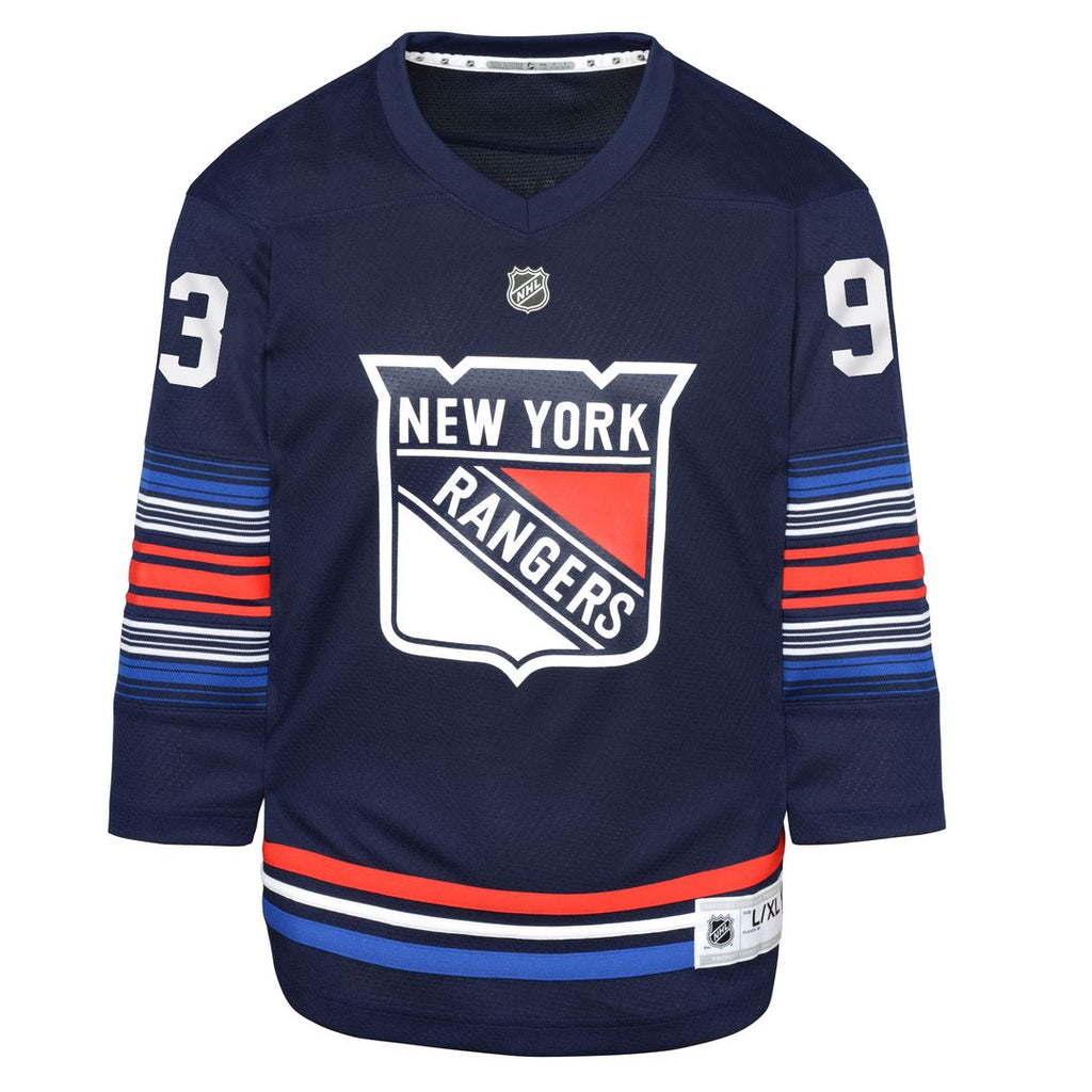Mika Zibanejad New York Rangers Youth Alternate Replica Player Jersey - Navy