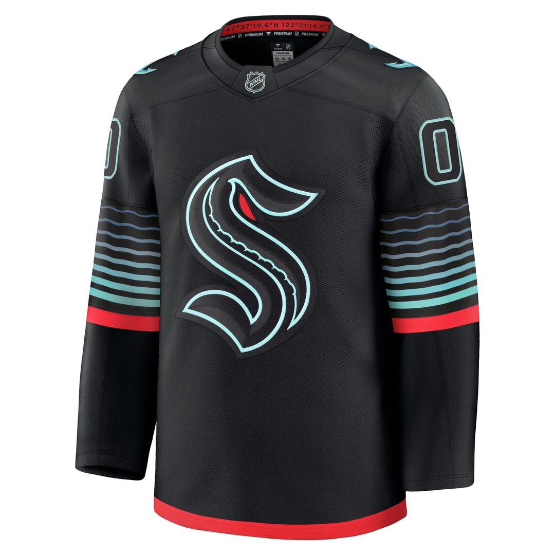Seattle Kraken Fanatics Away Premium Custom Jersey - White