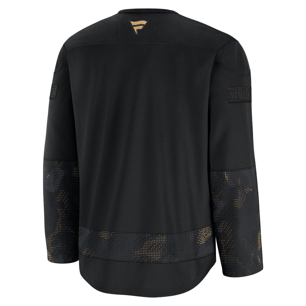 Vancouver Canucks Fanatics 2024 Military Appreciation Practice Jersey - Black