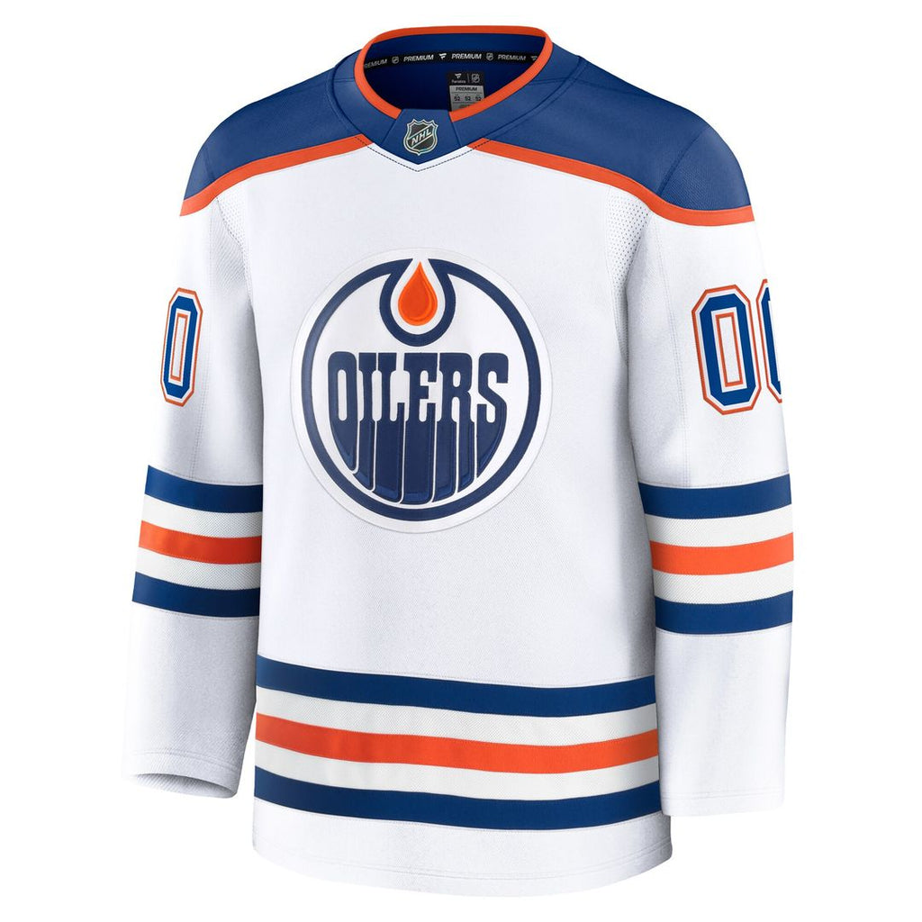 Edmonton Oilers Fanatics Away Premium Custom Jersey - White