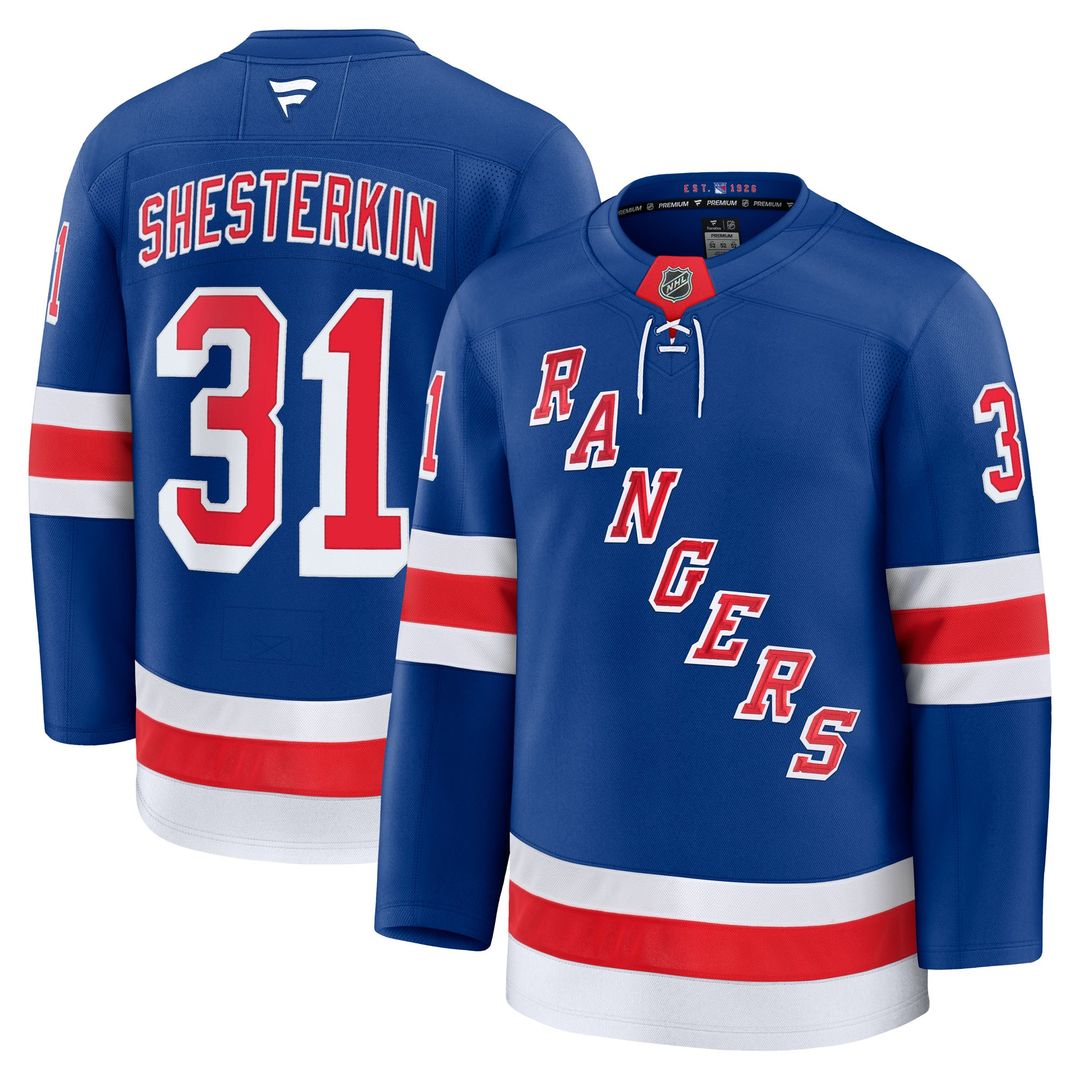 Igor Shesterkin New York Rangers Fanatics Alternate Premium Jersey - Navy