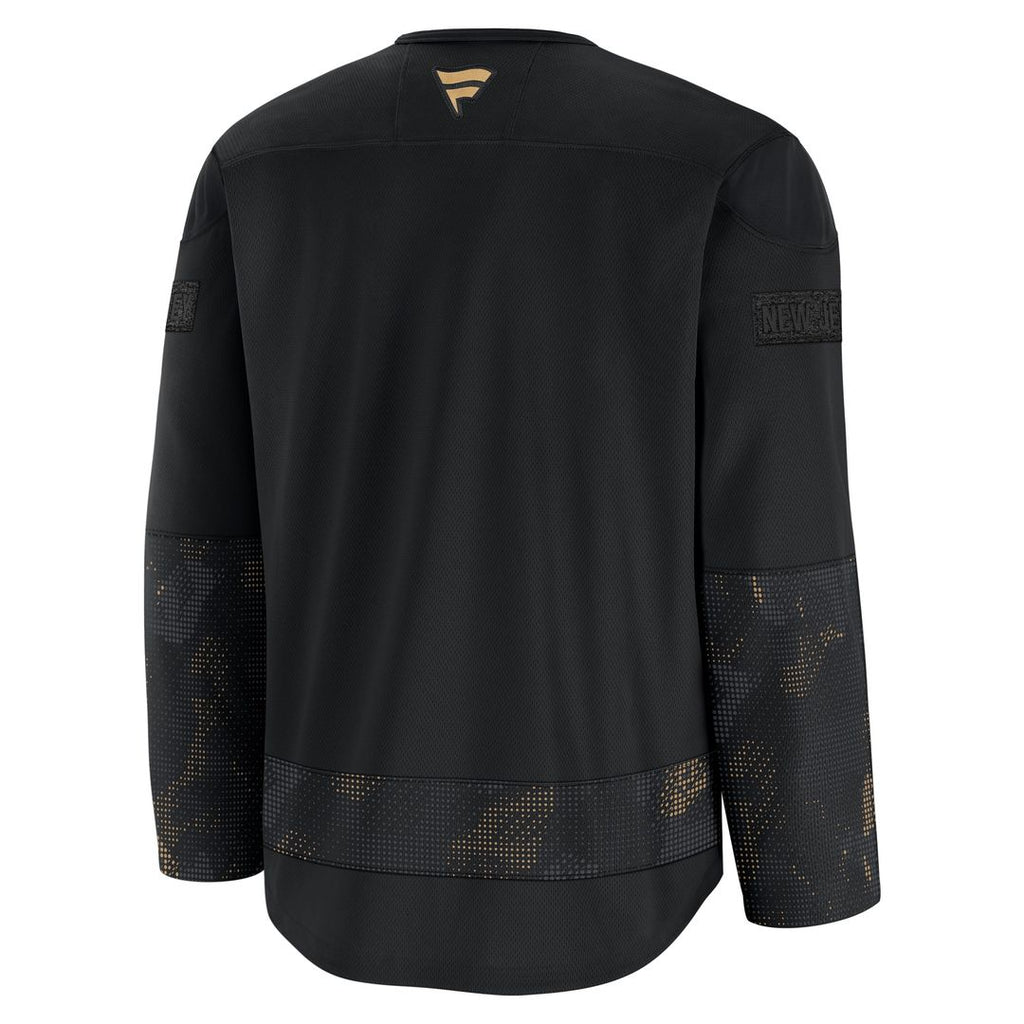 New Jersey Devils Fanatics 2024 Military Appreciation Practice Jersey - Black