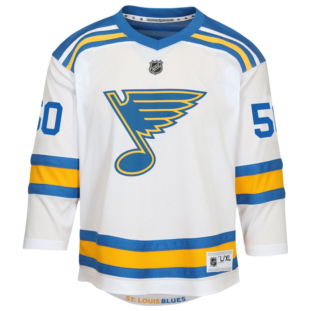 Jordan Binnington St. Louis Blues Youth Away Replica Player Jersey - White