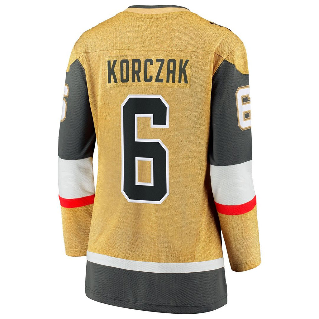 Kaedan Korczak Vegas Golden Knights Fanatics Women's Home Breakaway Jersey - Gold