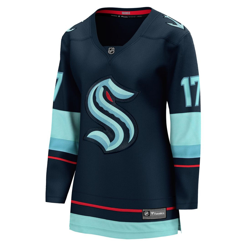 Jaden Schwartz Seattle Kraken Fanatics Women's Home Breakaway Player Jersey - Navy