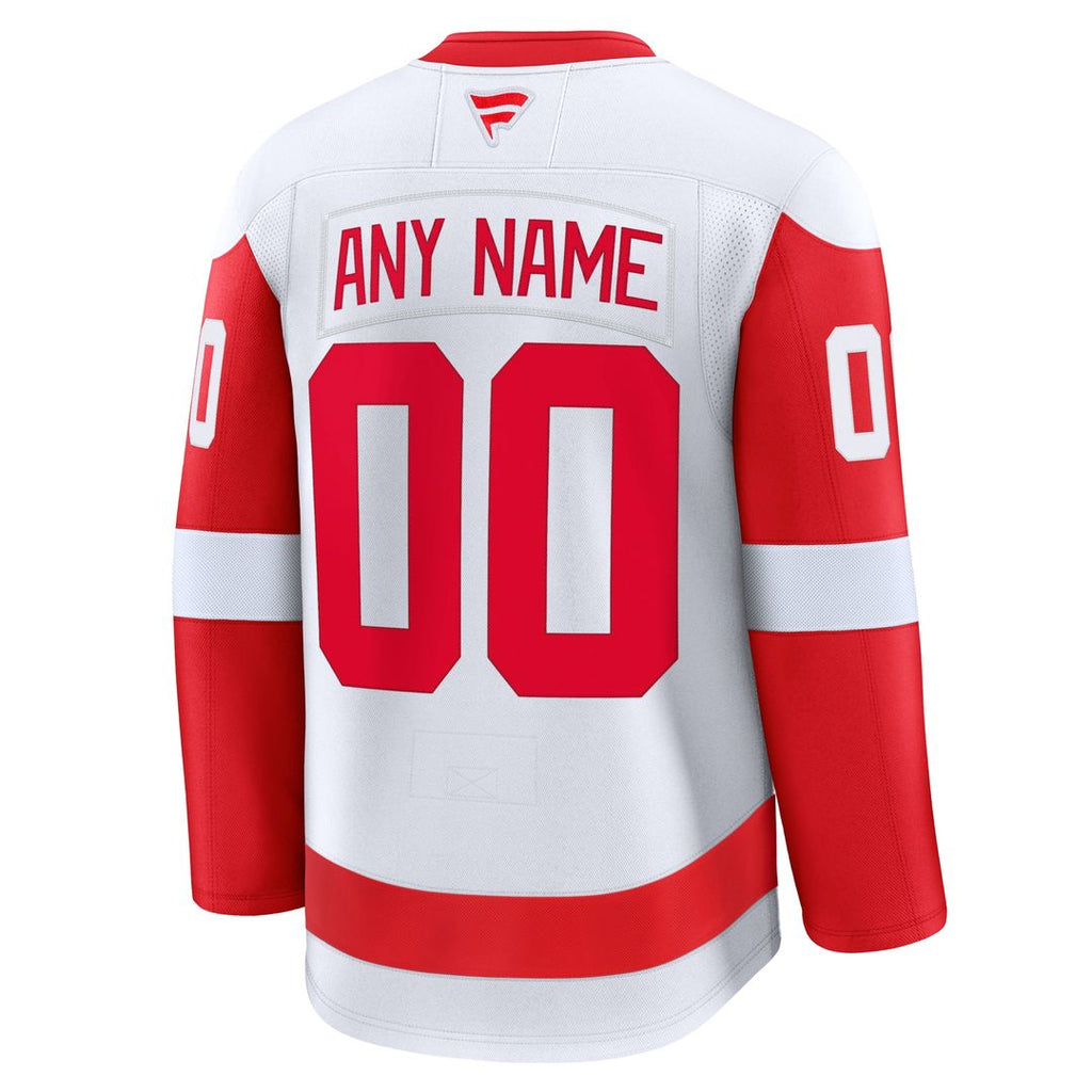 Detroit Red Wings Fanatics Home Premium Custom Jersey - Red
