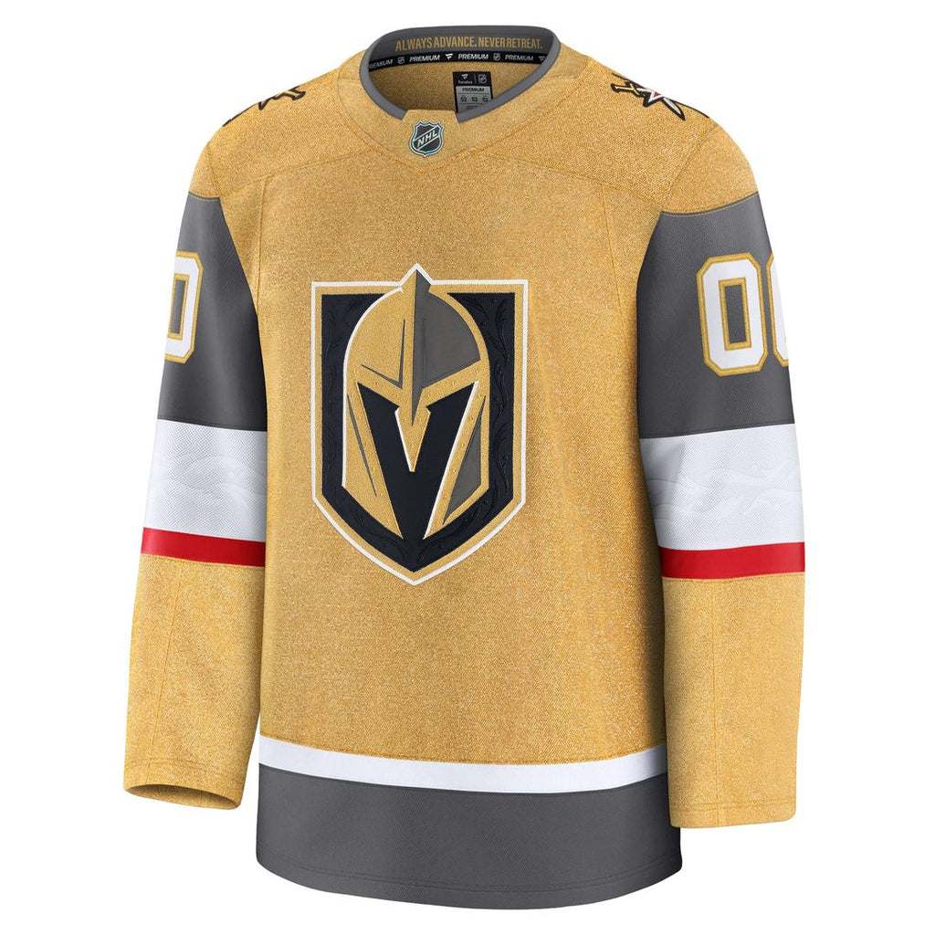 Vegas Golden Knights Fanatics Home Premium Custom Jersey - Gold