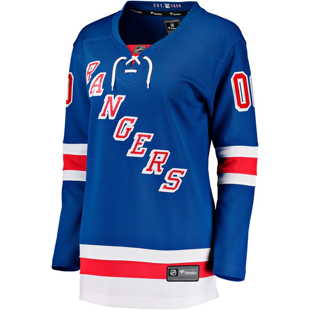 New York Rangers Fanatics Women's Home Breakaway Custom Jersey - Blue