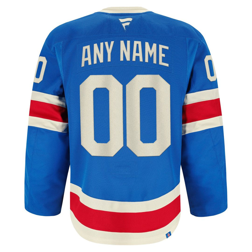 New York Rangers Fanatics Home Authentic Pro Custom Jersey - Royal