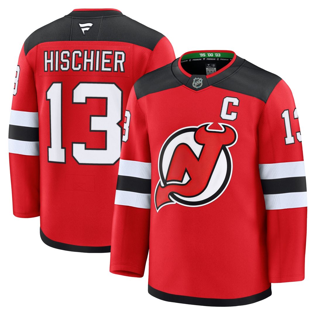 Nico Hischier New Jersey Devils Fanatics Away Premium Jersey - White