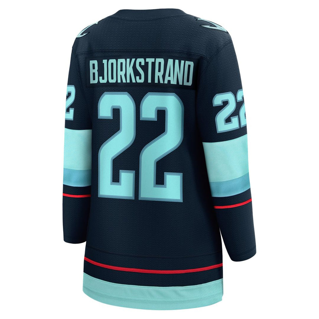 Oliver Bjorkstrand Seattle Kraken Fanatics Women's Home Breakaway Player Jersey - Deep Sea Blue