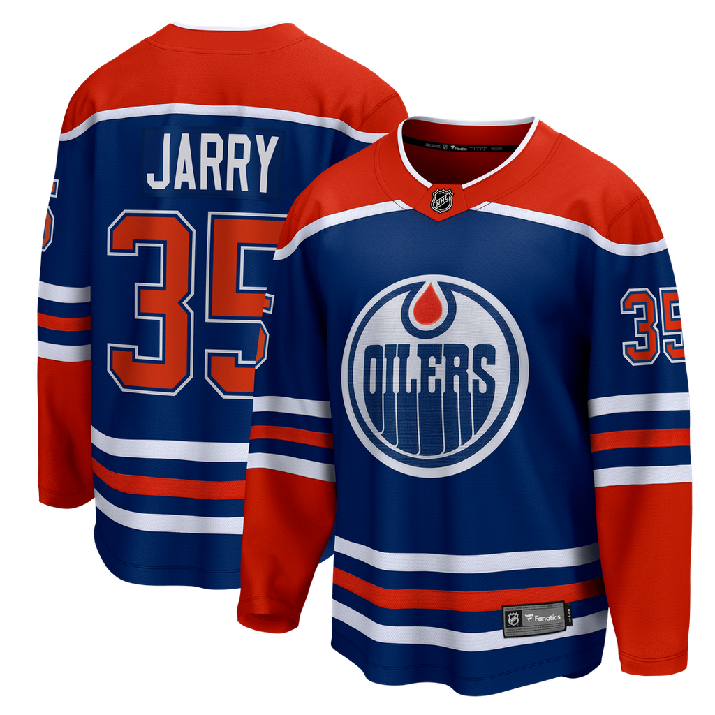 Tristan Jarry Edmonton Oilers Fanatics Home Premier Breakaway Player Jersey - Royal