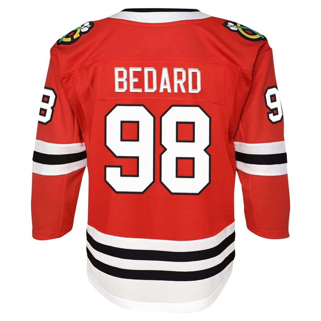Connor Bedard Chicago Blackhawks Youth Home Premier Player Jersey - Red