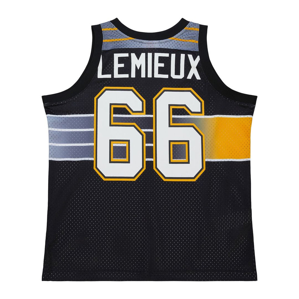 Mario Lemieux Pittsburgh Penguins Mitchell & Ness Unisex Maxxed Out Fashion Basketball Jersey - Black