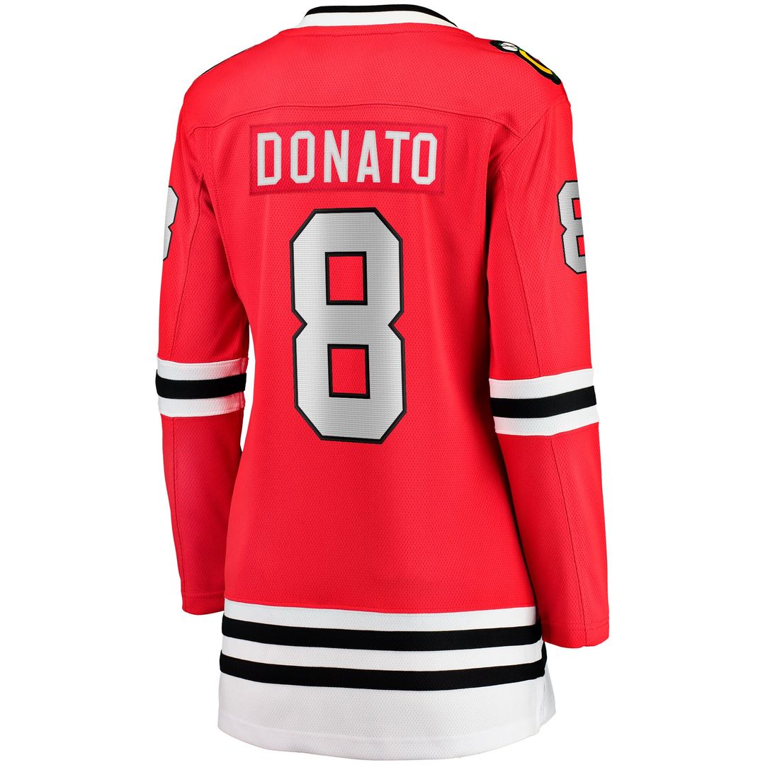 Ryan Donato Chicago Blackhawks Fanatics Women's Home Breakaway Player Jersey - Red