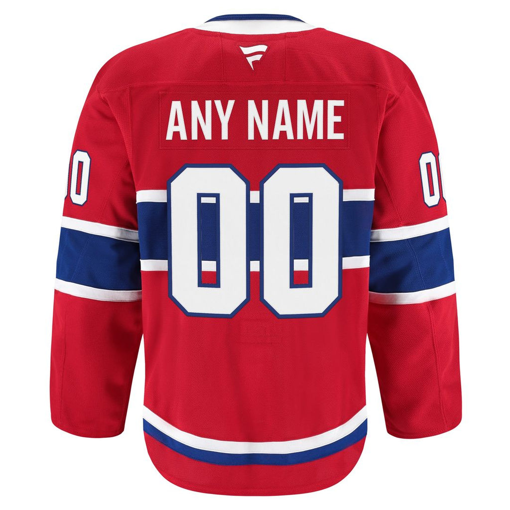 Montreal Canadiens Fanatics Home Authentic Pro Custom Jersey - Red