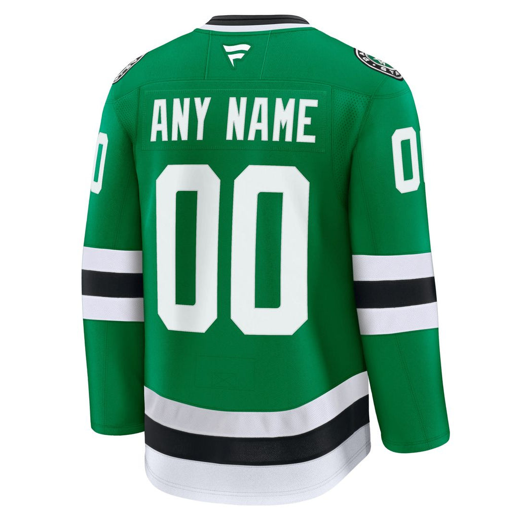 Dallas Stars Fanatics Home Premium Custom Jersey - Kelly Green