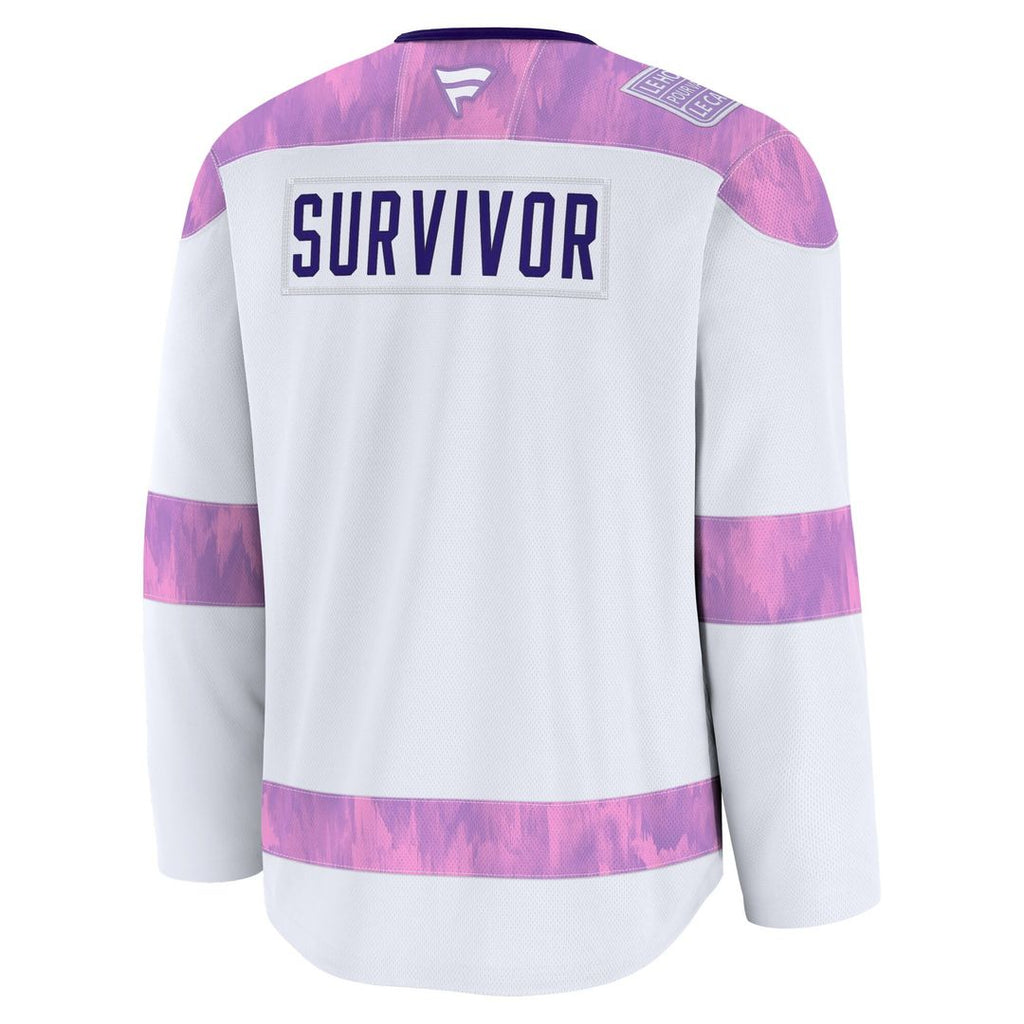 Nashville Predators Fanatics Hockey Fights Cancer Survivor Practice Jersey - White