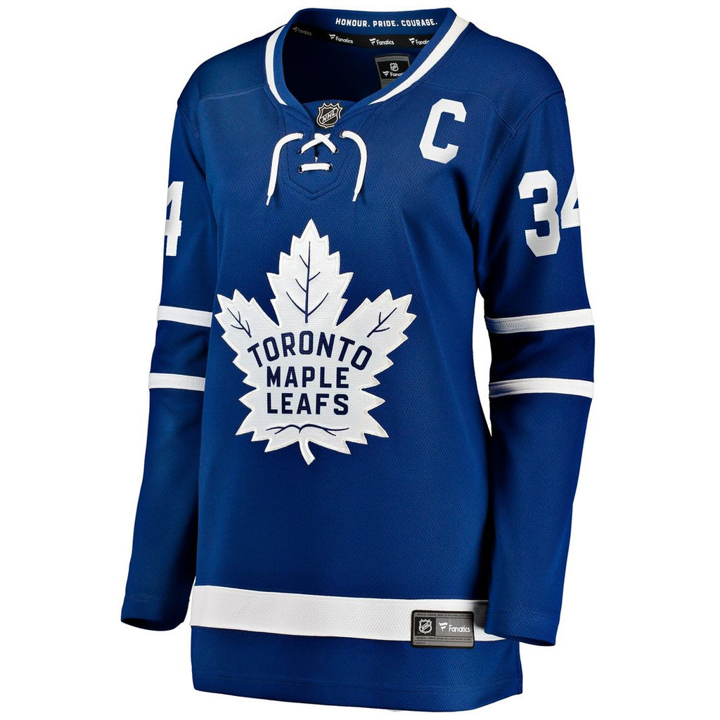 Auston Matthews Toronto Maple Leafs Fanatics Women's Captain Patch Home Breakaway Player Jersey - Blue