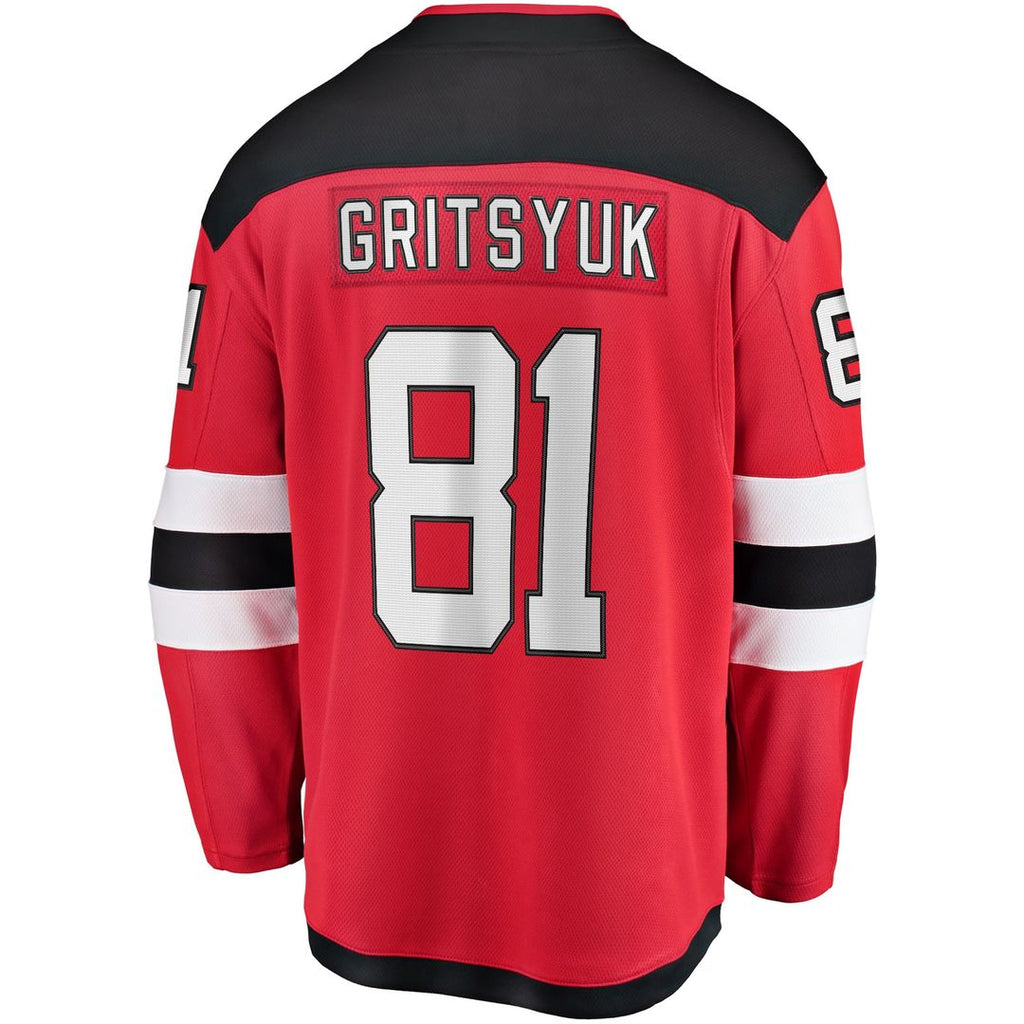 Arseny Gritsyuk New Jersey Devils Fanatics Home Breakaway Jersey - Red